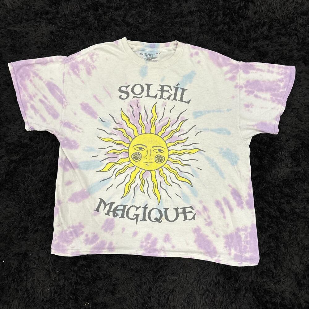 Tie dye soleil magique graphic tee